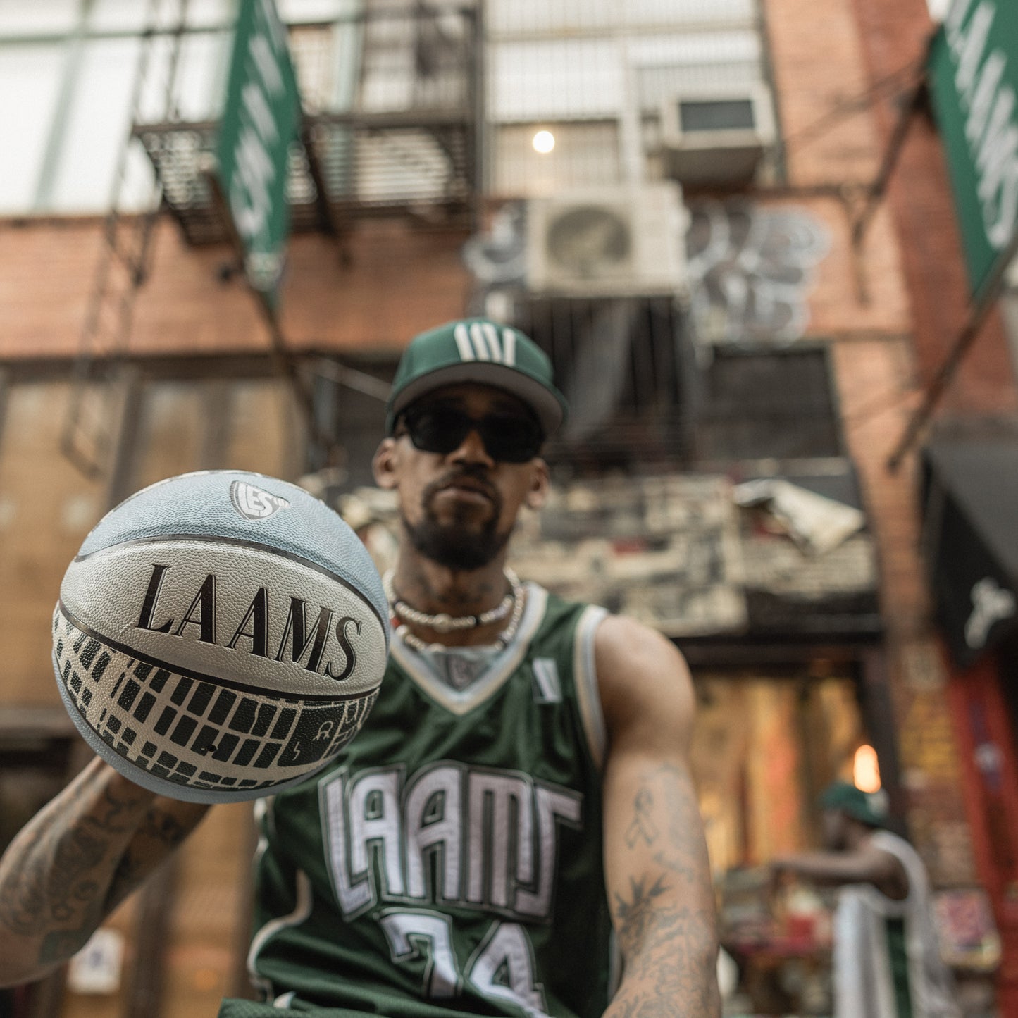 LAAMS Basketball Jersey (Green)