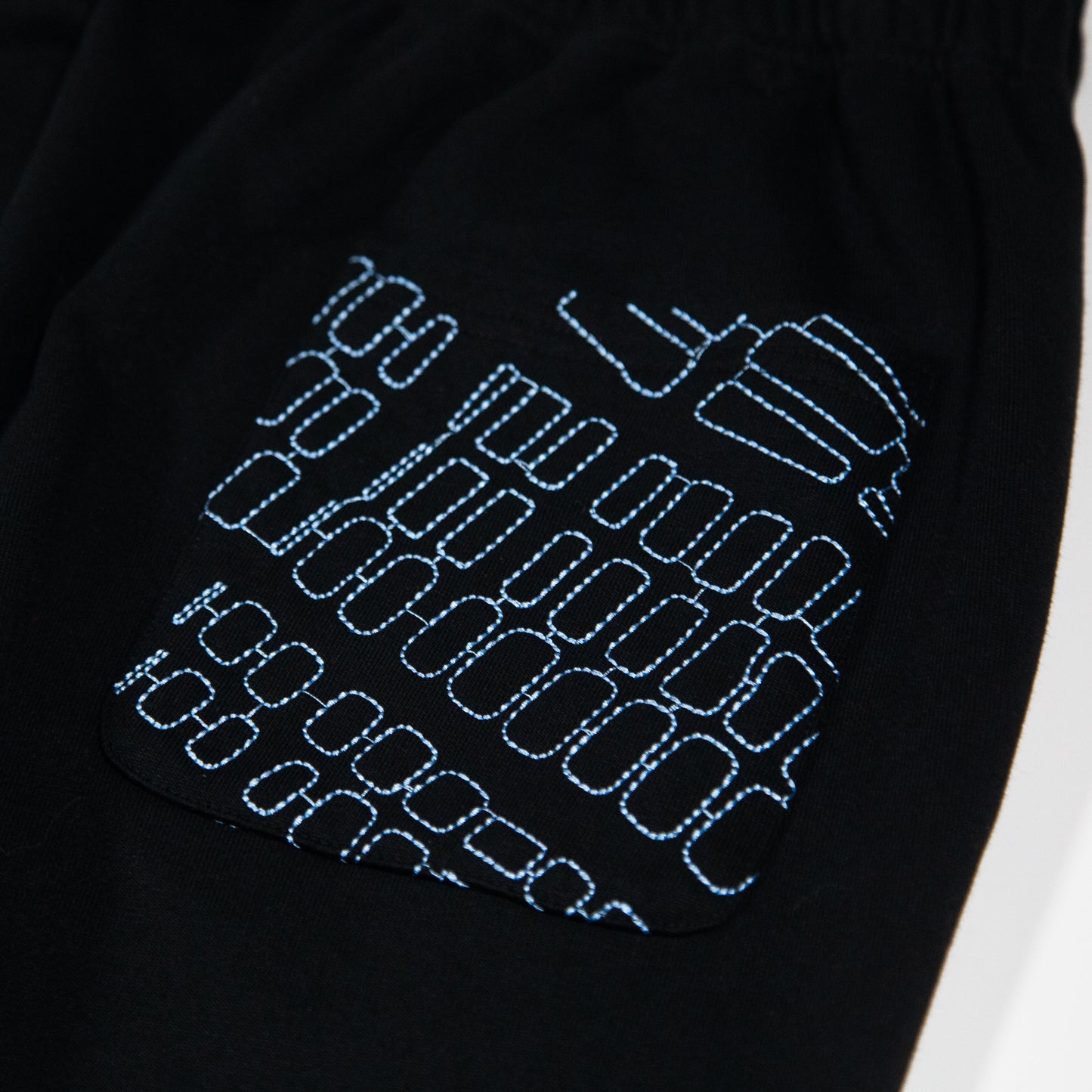 LAAMS Map Embroidered Sweatpants (Black)