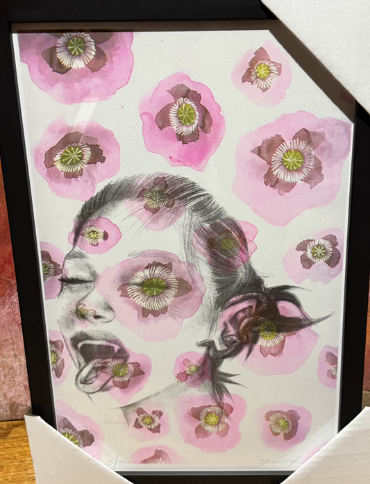 T Rex Global Riso 'Poppies' Print Ed. of 74