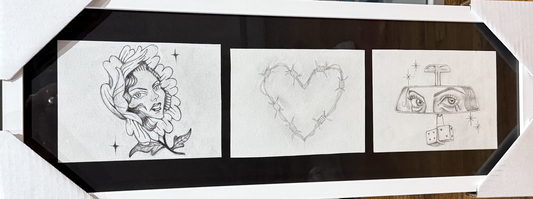 Triptych Sketch Study by Camila Ullauri