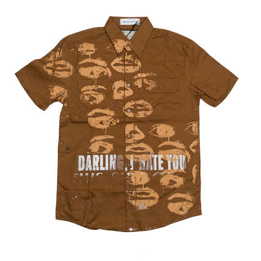 LAAMS x The Incorporated 1 of 1 Chainstitch Button Up (Brown)