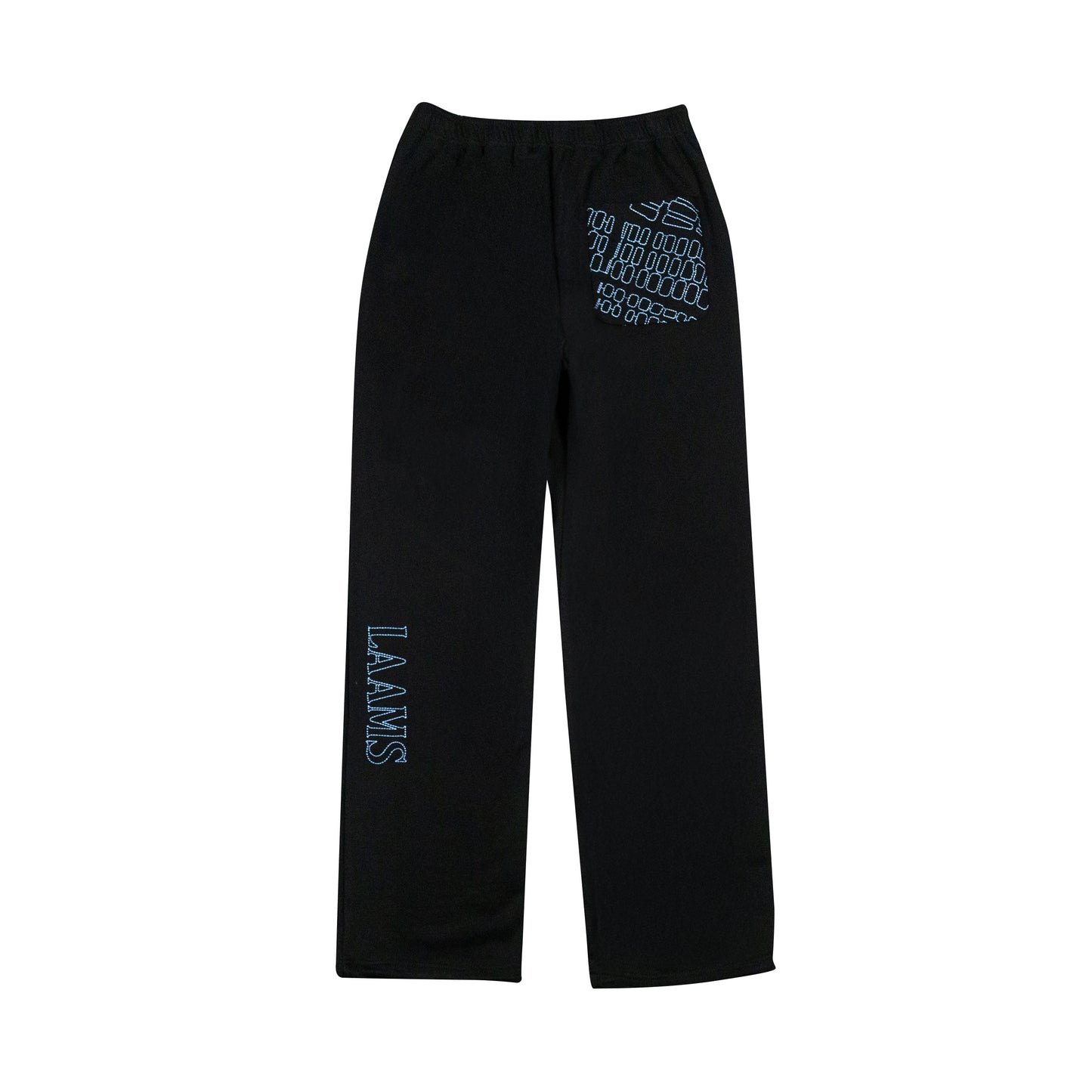 LAAMS Map Embroidered Sweatpants (Black)