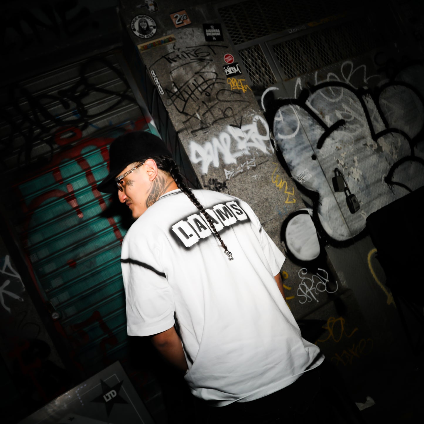 LAAMS Stencil & Brush Tee