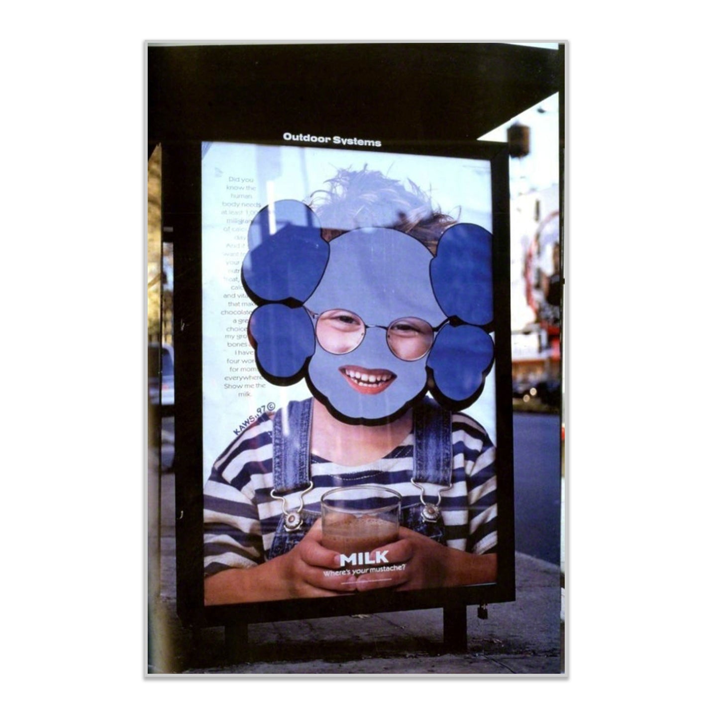 KAWS 'NY, MILK' Photo Poster