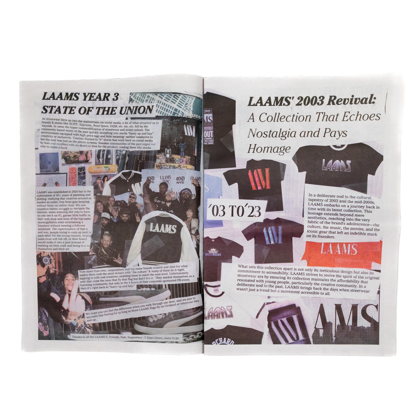 LAAMS '03 to '23 Newspaper