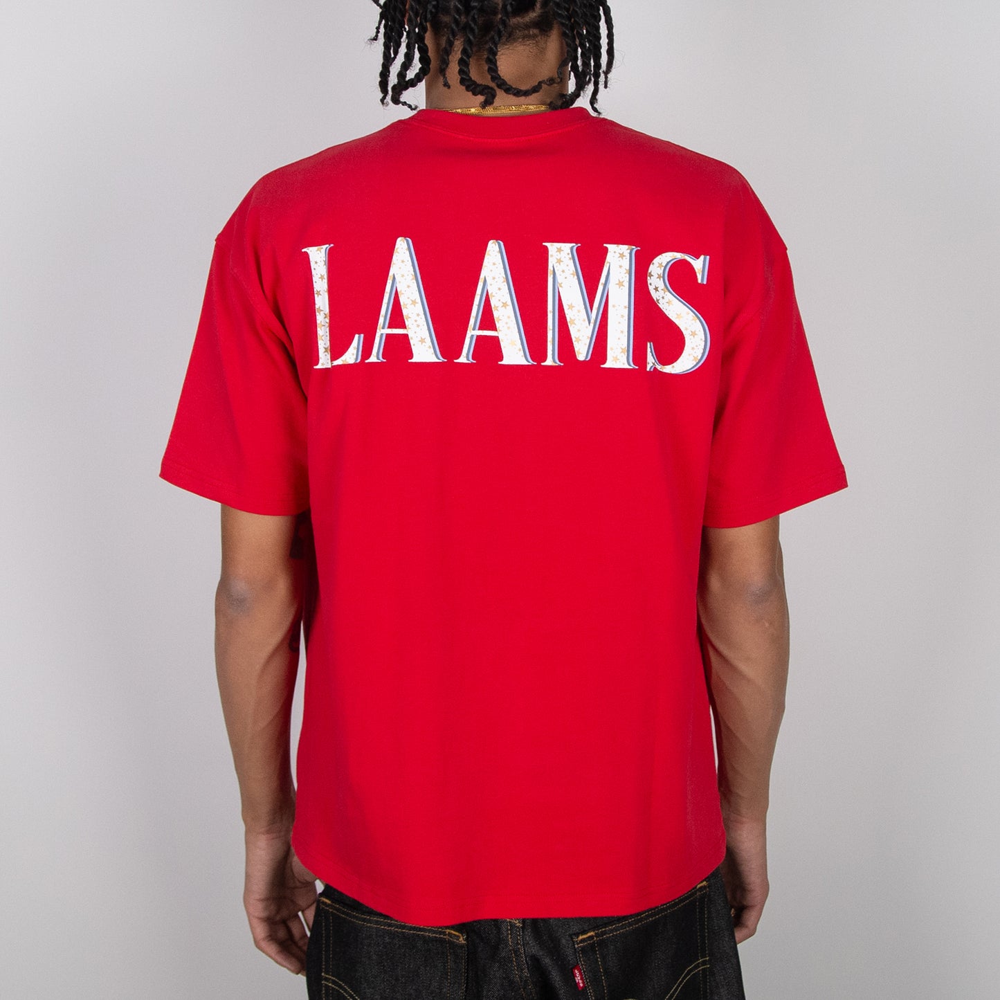 LAAMS Star Pocket Hi Tee (Red)