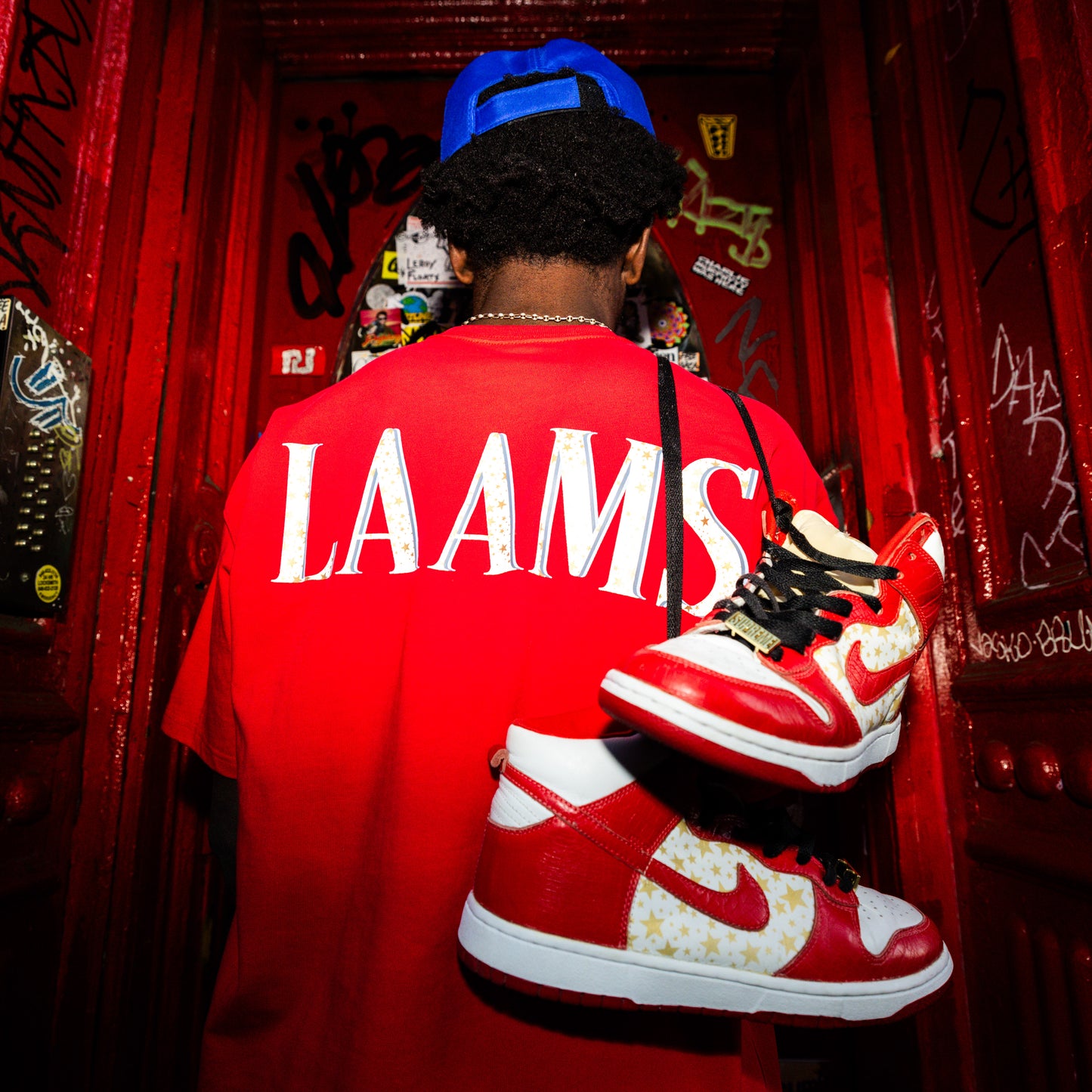 LAAMS Star Pocket Hi Tee (Red)