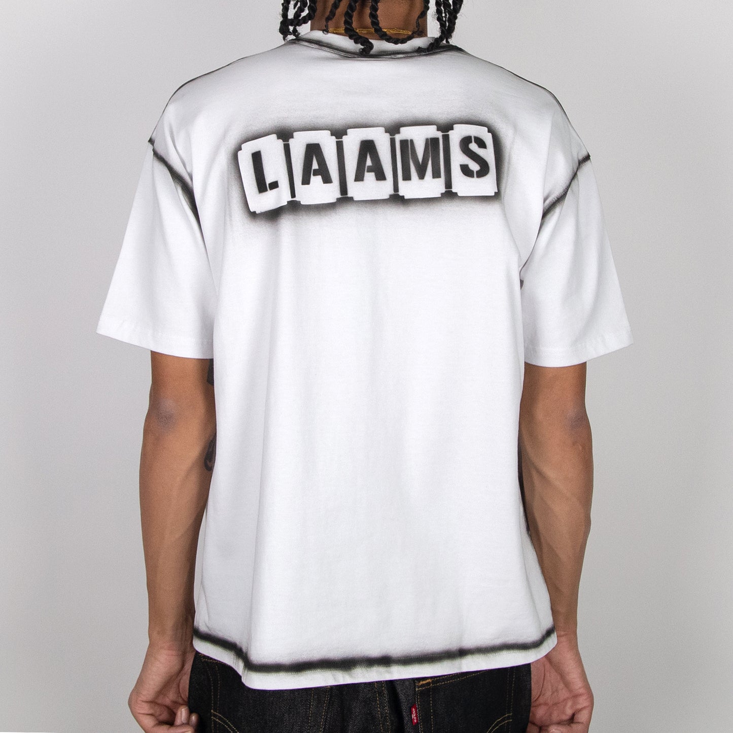 LAAMS Stencil & Brush Tee