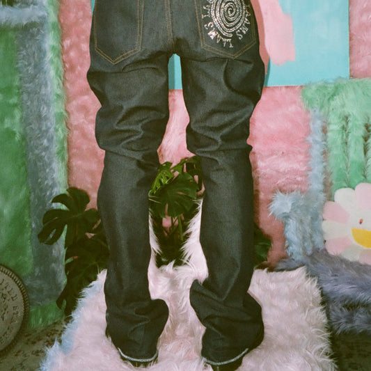 Uzumaki x LAAMS Denim (Pink Fur)