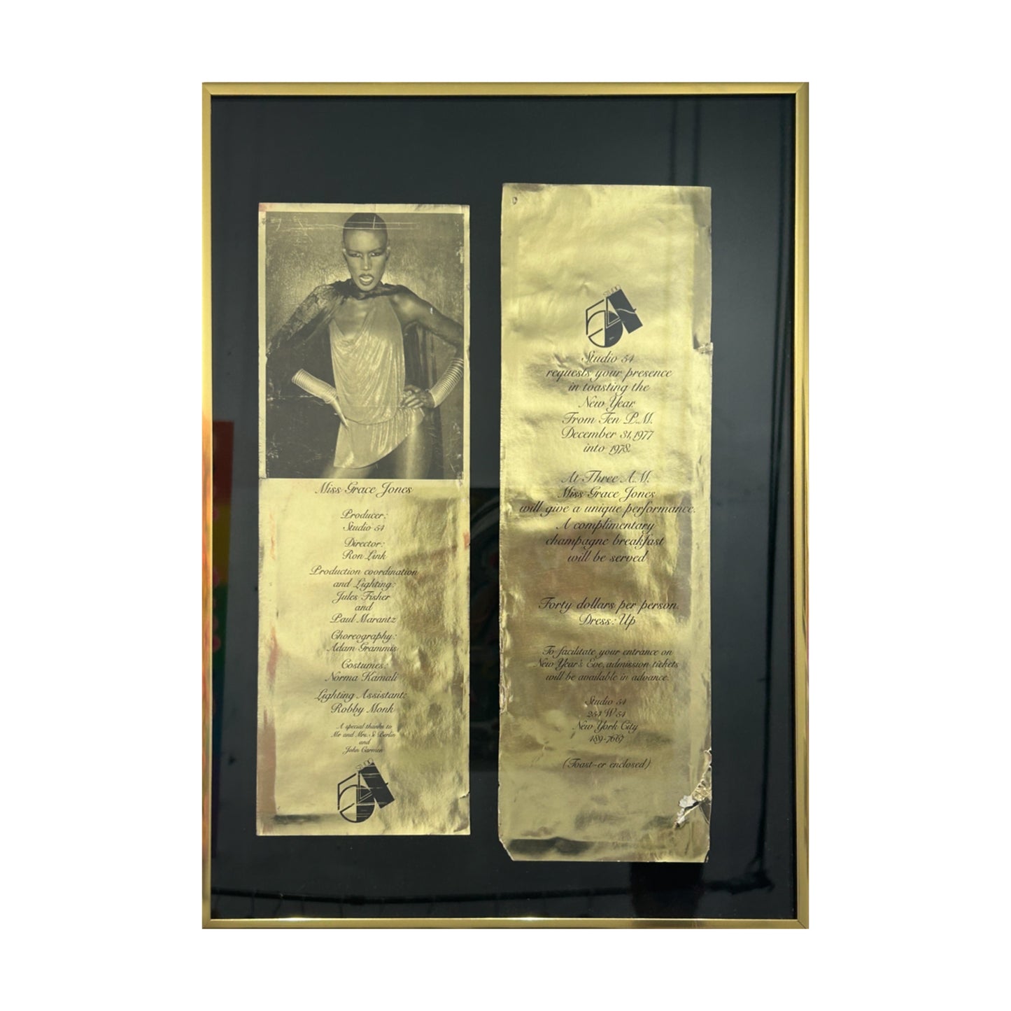 Original Studio 54 1st New Years VIP Invite