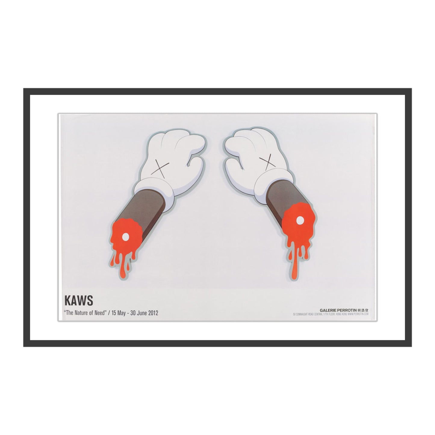 KAWS Galerie Perrotin Exhibition Poster