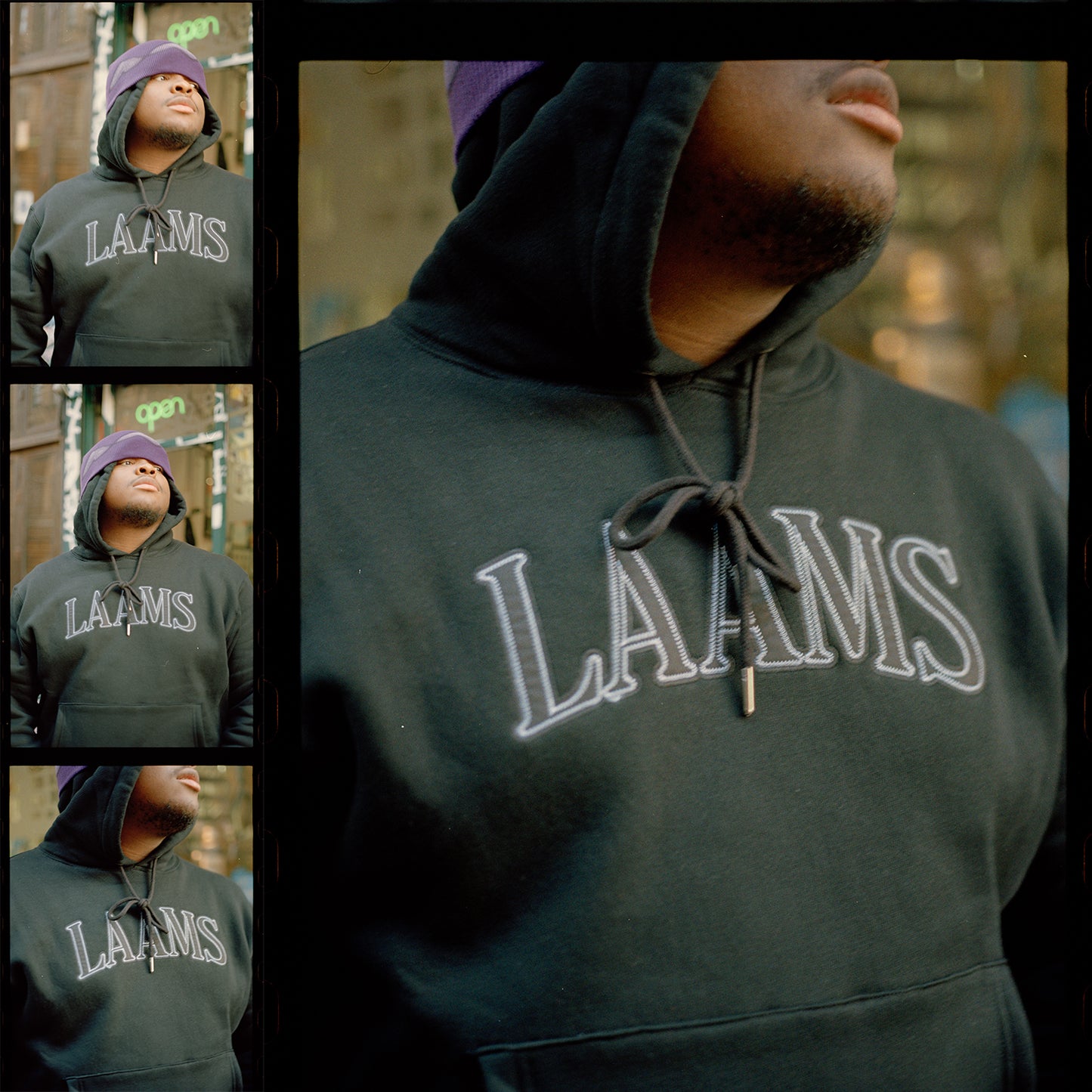 LAAMS Collegiate Hoodie (Black)