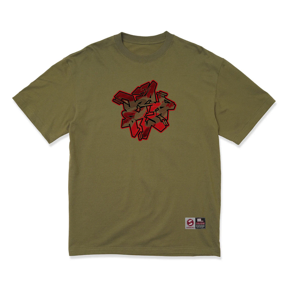 LAAMS x STASH T-Shirt (Olive)