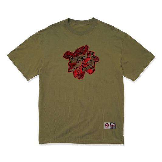 LAAMS x STASH T-Shirt (Olive)