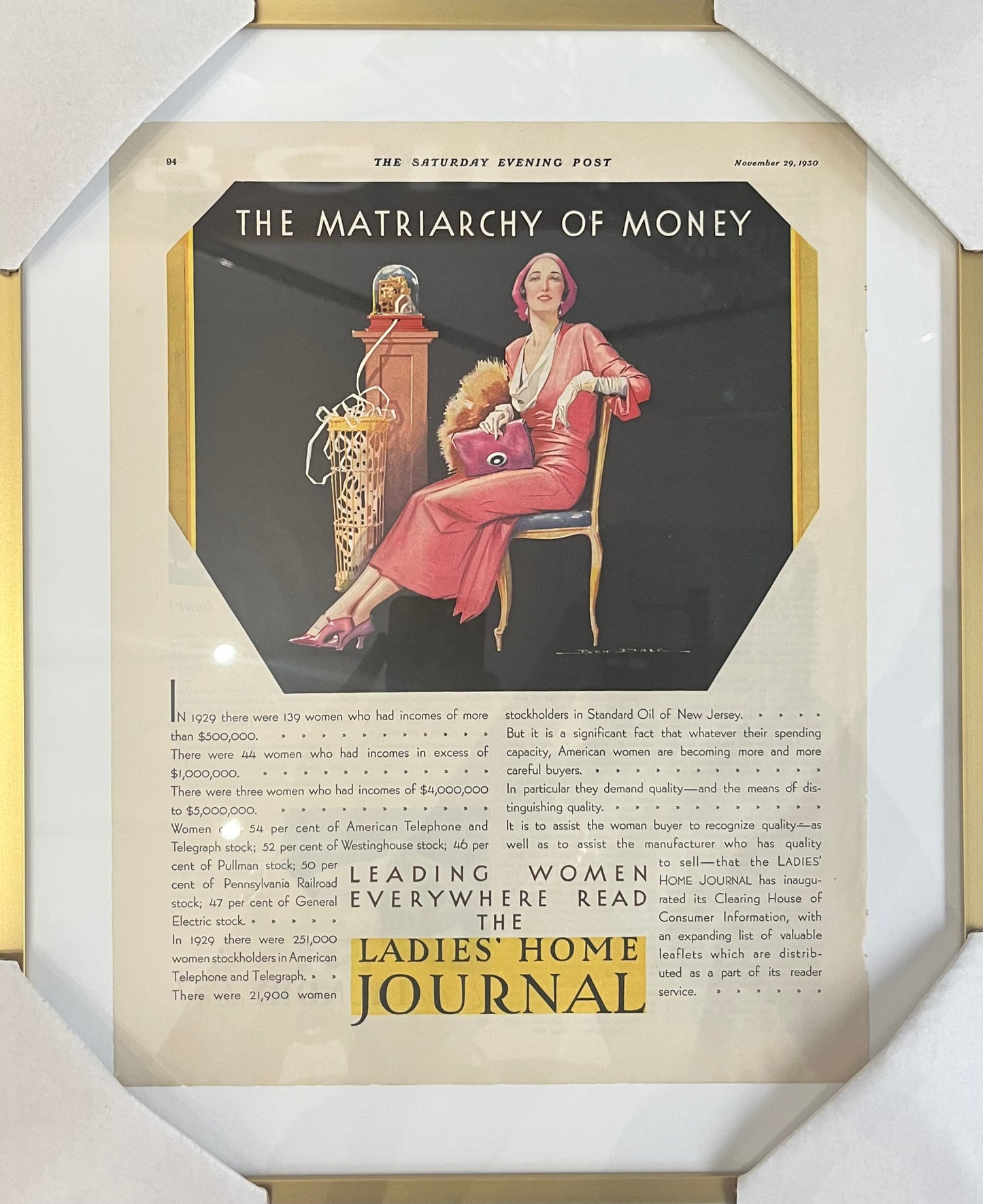1930 Matriarch of Money