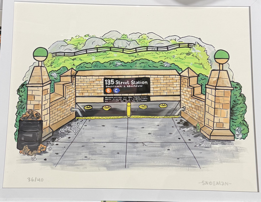 Snoeman '135th' Signed Print
