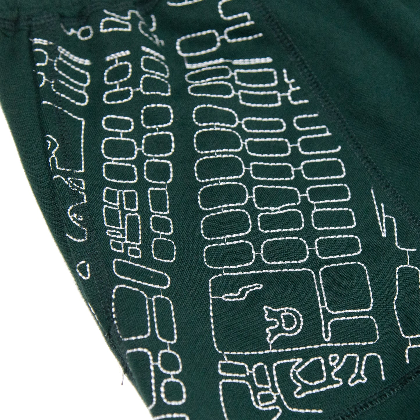 LAAMS Map Embroidered Sweatpants (Green)