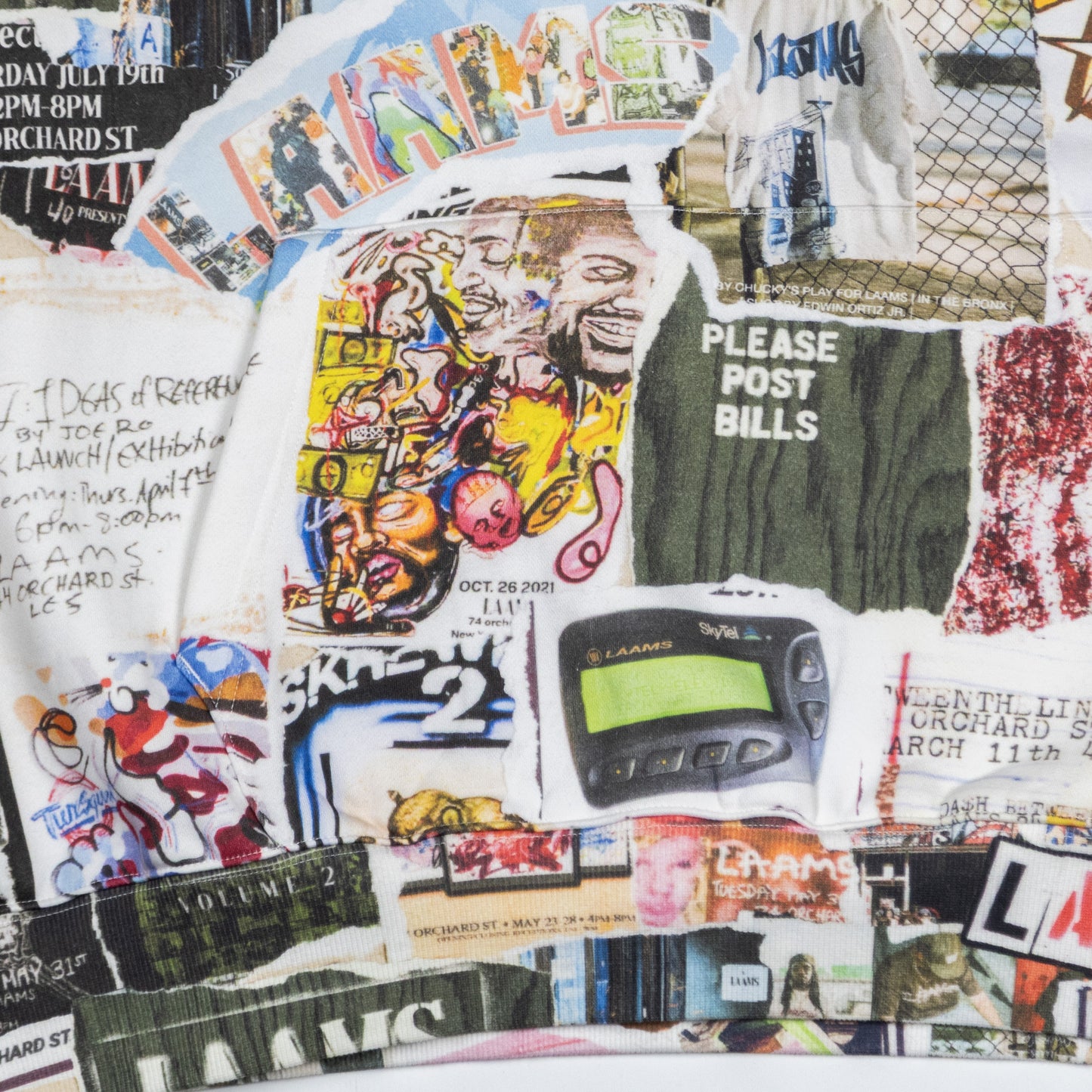 LAAMS Posted Bills All Over Hoodie (Multi)