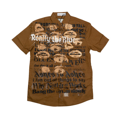 LAAMS x The Incorporated 1 of 1 Chainstitch Button Up (Brown)