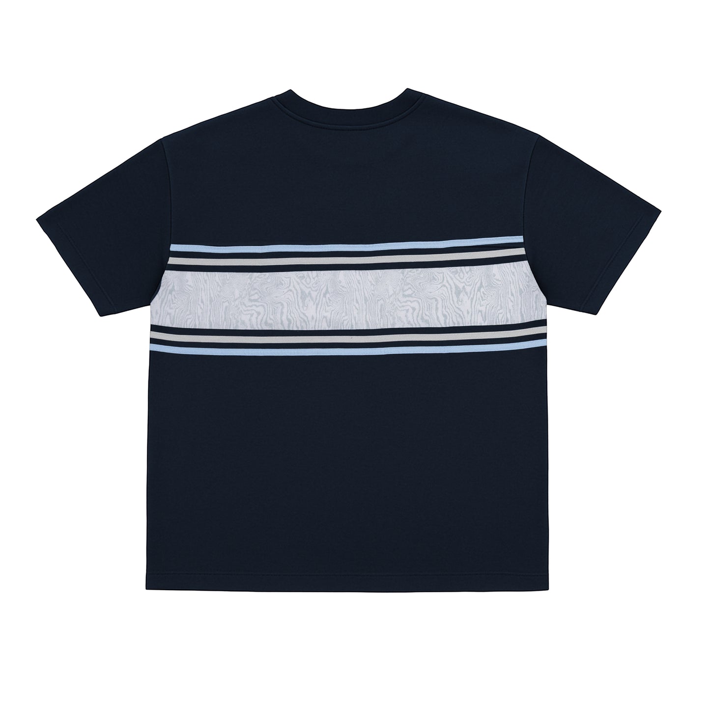 LAAMS Woodgrain Panel T-Shirt (Navy/Grey)