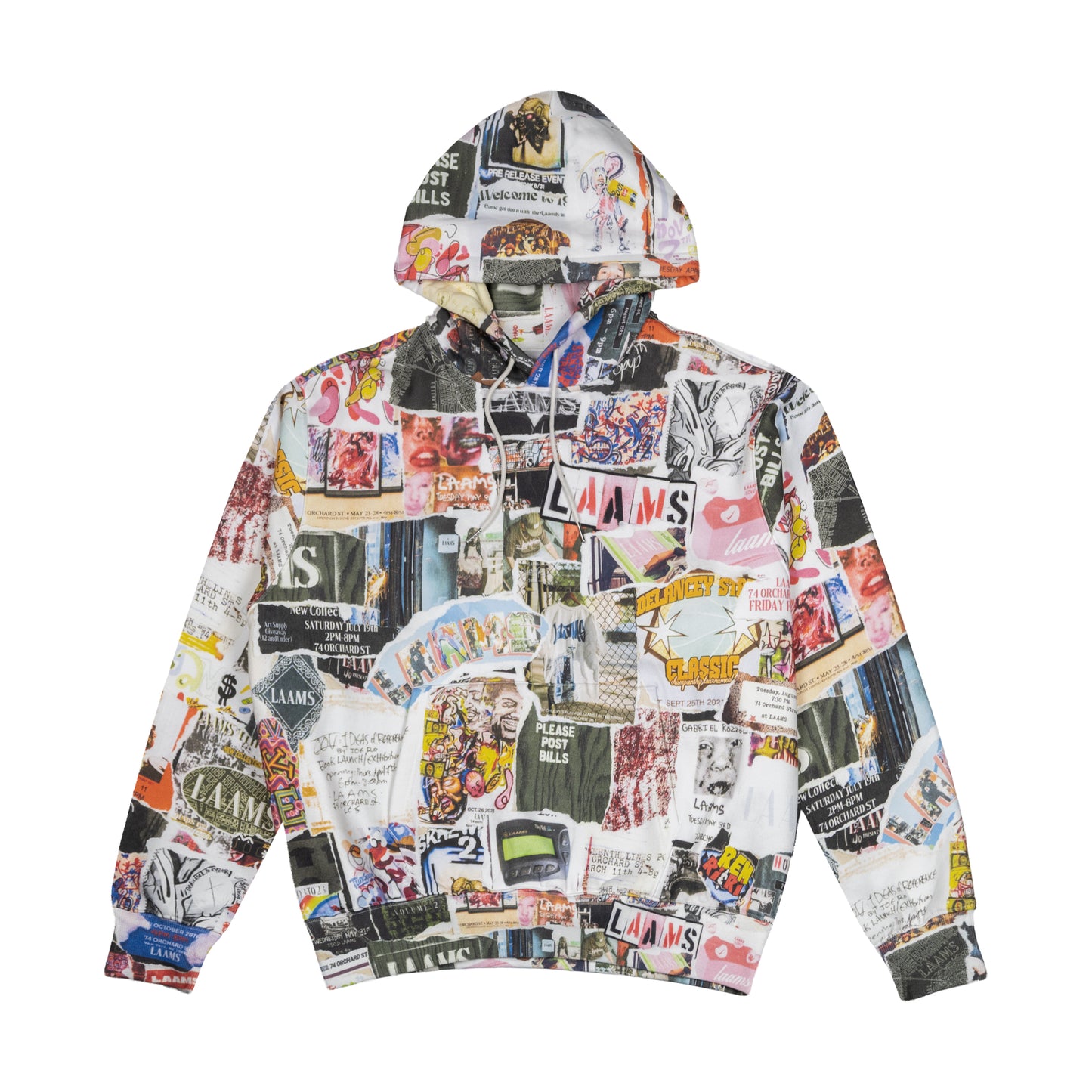 LAAMS Posted Bills All Over Hoodie (Multi)