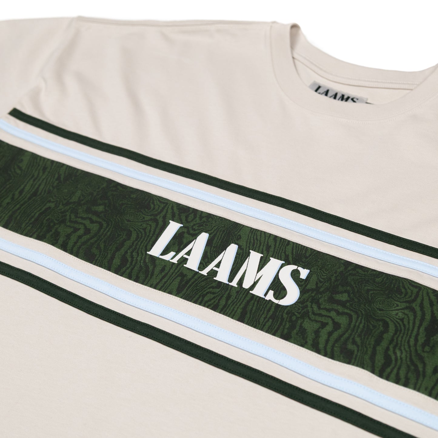 LAAMS Woodgrain Panel T-Shirt (Tan/Green)