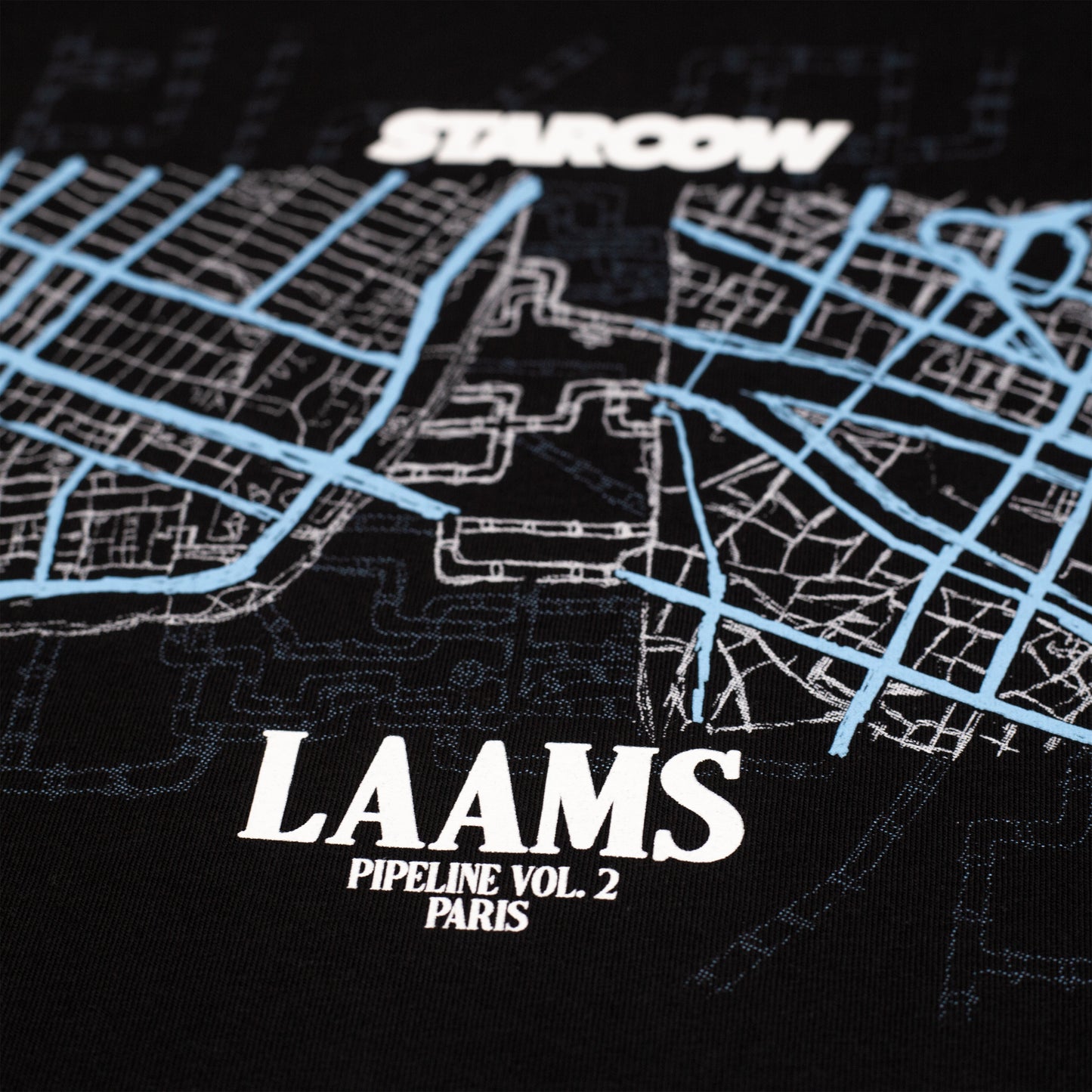 LAAMS x STARCOW PARIS PIPELINE TEE (BLACK)
