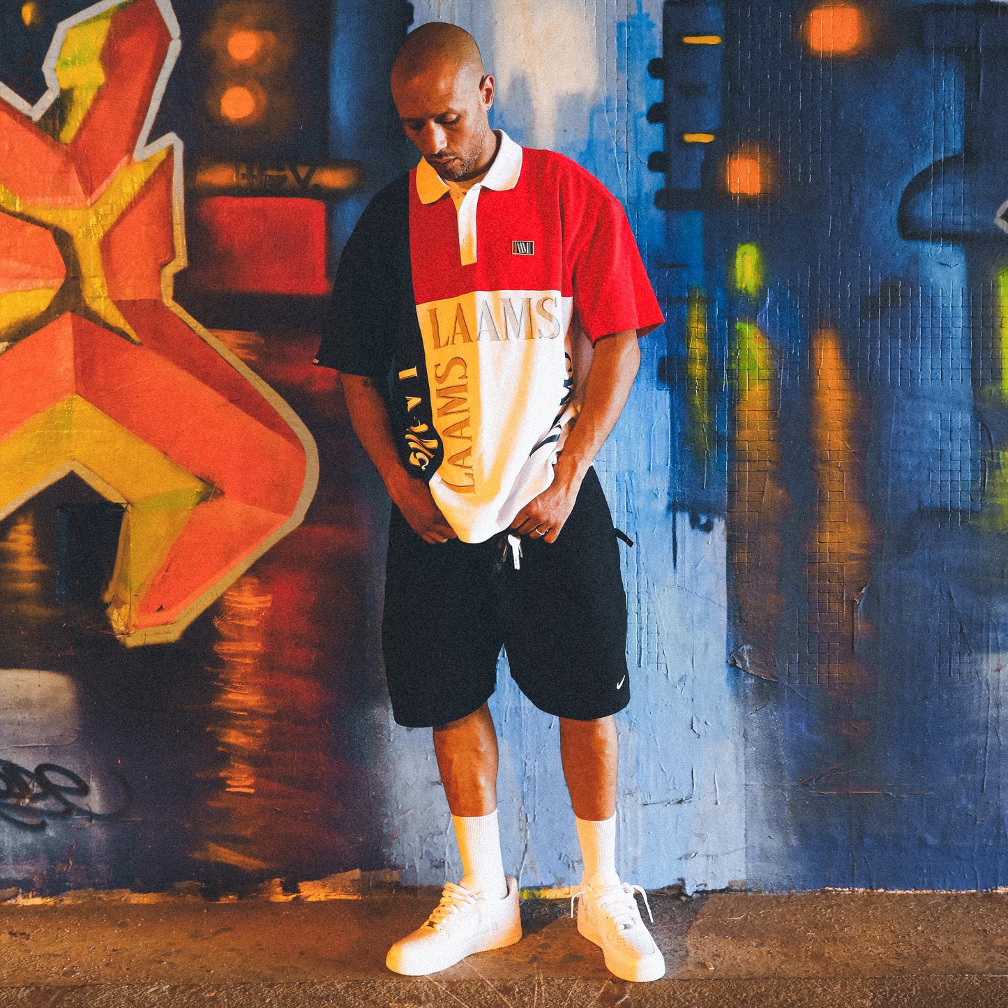 LAAMS x STARCOW PARIS Colorblock Polo Shirt
