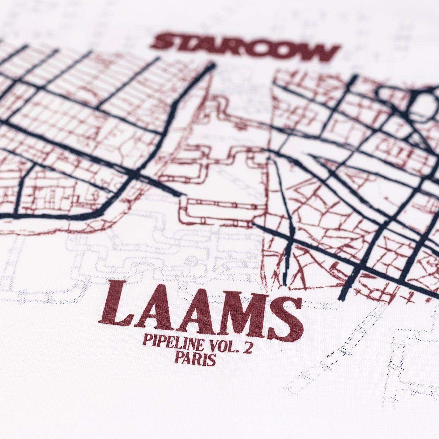 LAAMS x STARCOW PARIS PIPELINE TEE (WHITE)