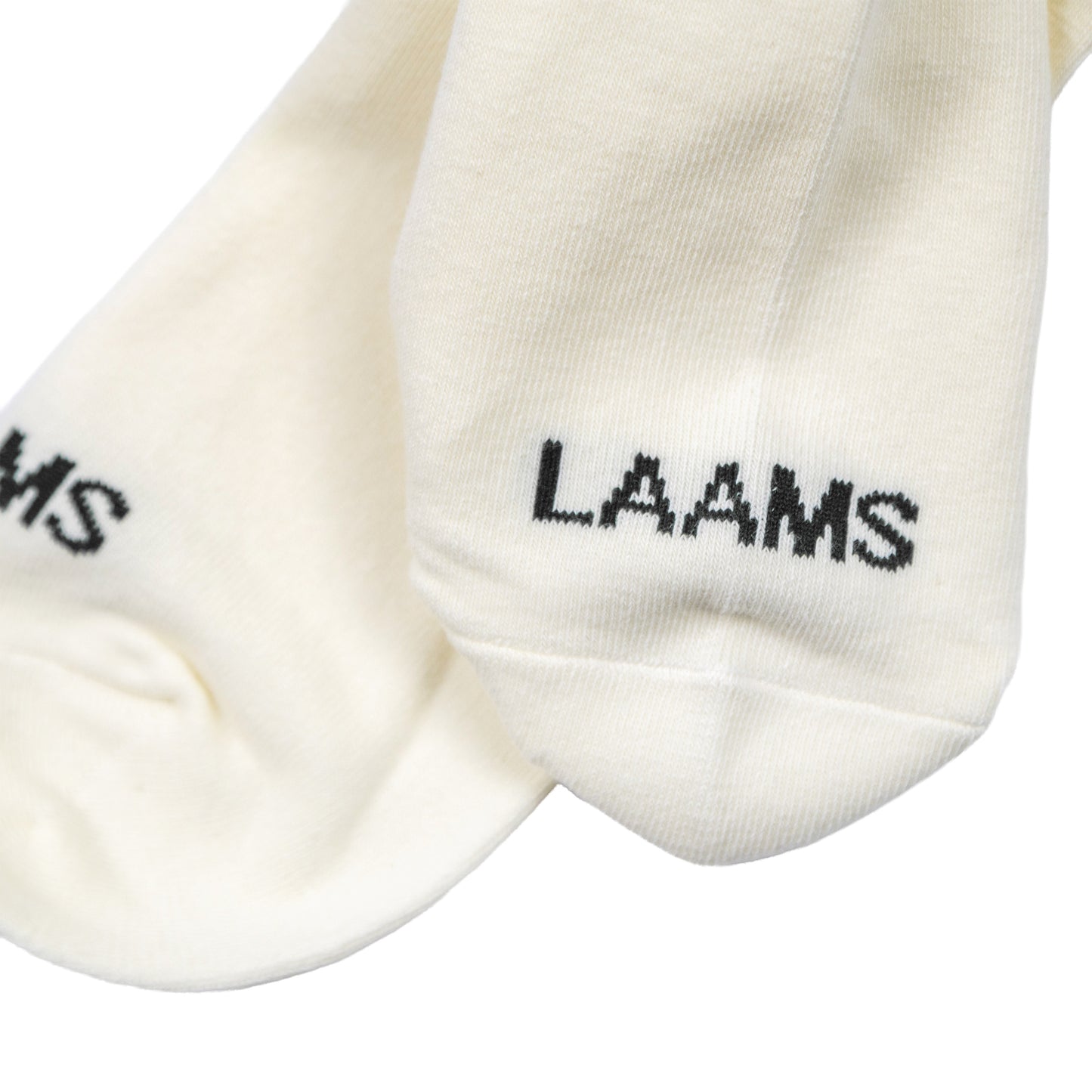 LAAMS Script Socks (Cream/Grey)