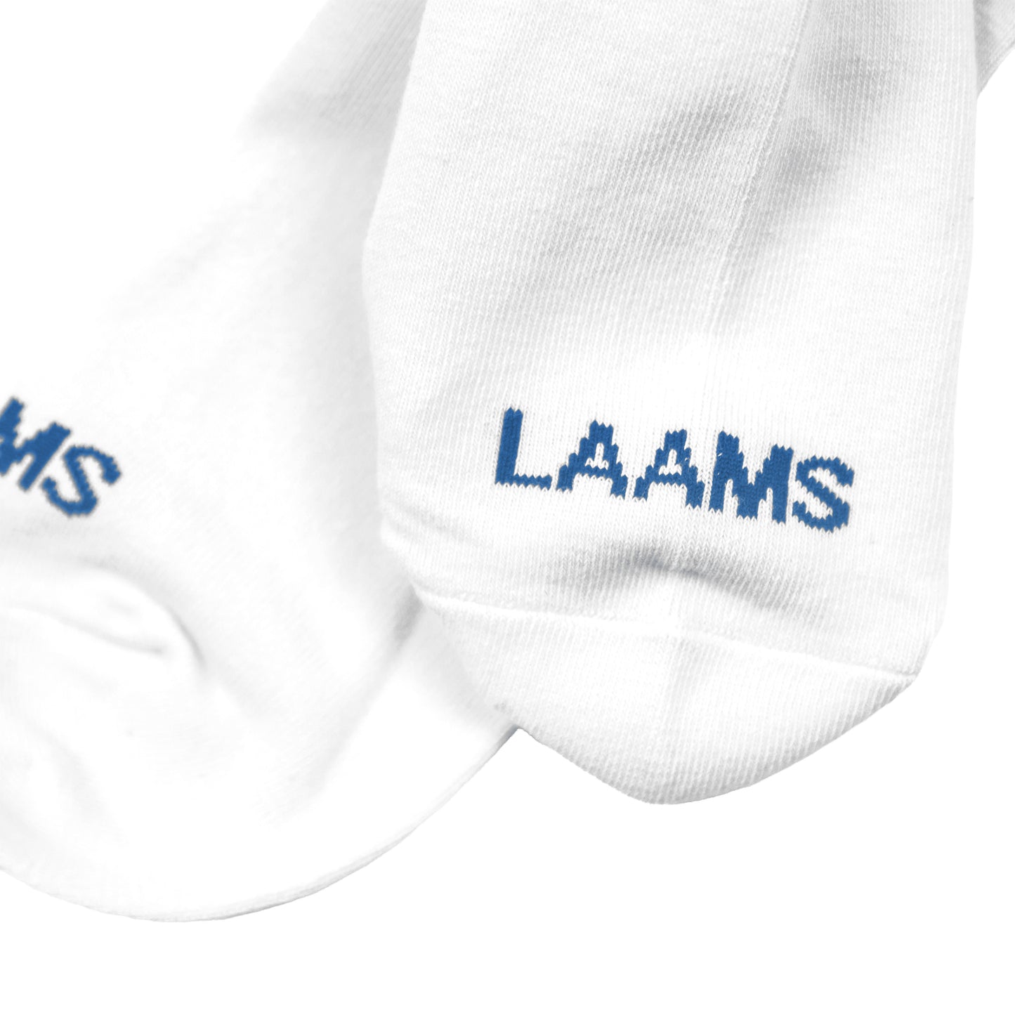LAAMS Script Socks (White/Blue)