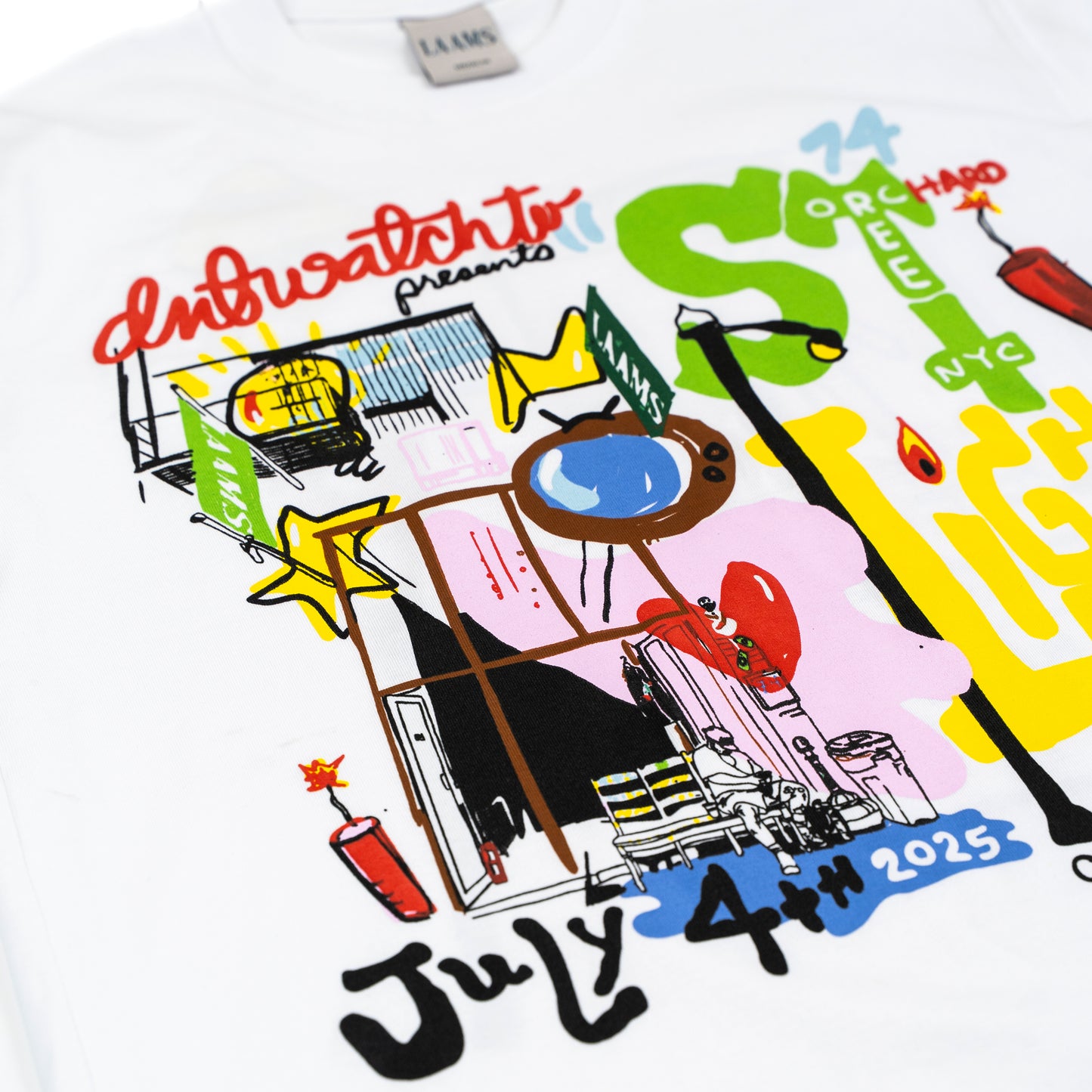 LAAMS x DNTWATCHTV T-Shirt (White)