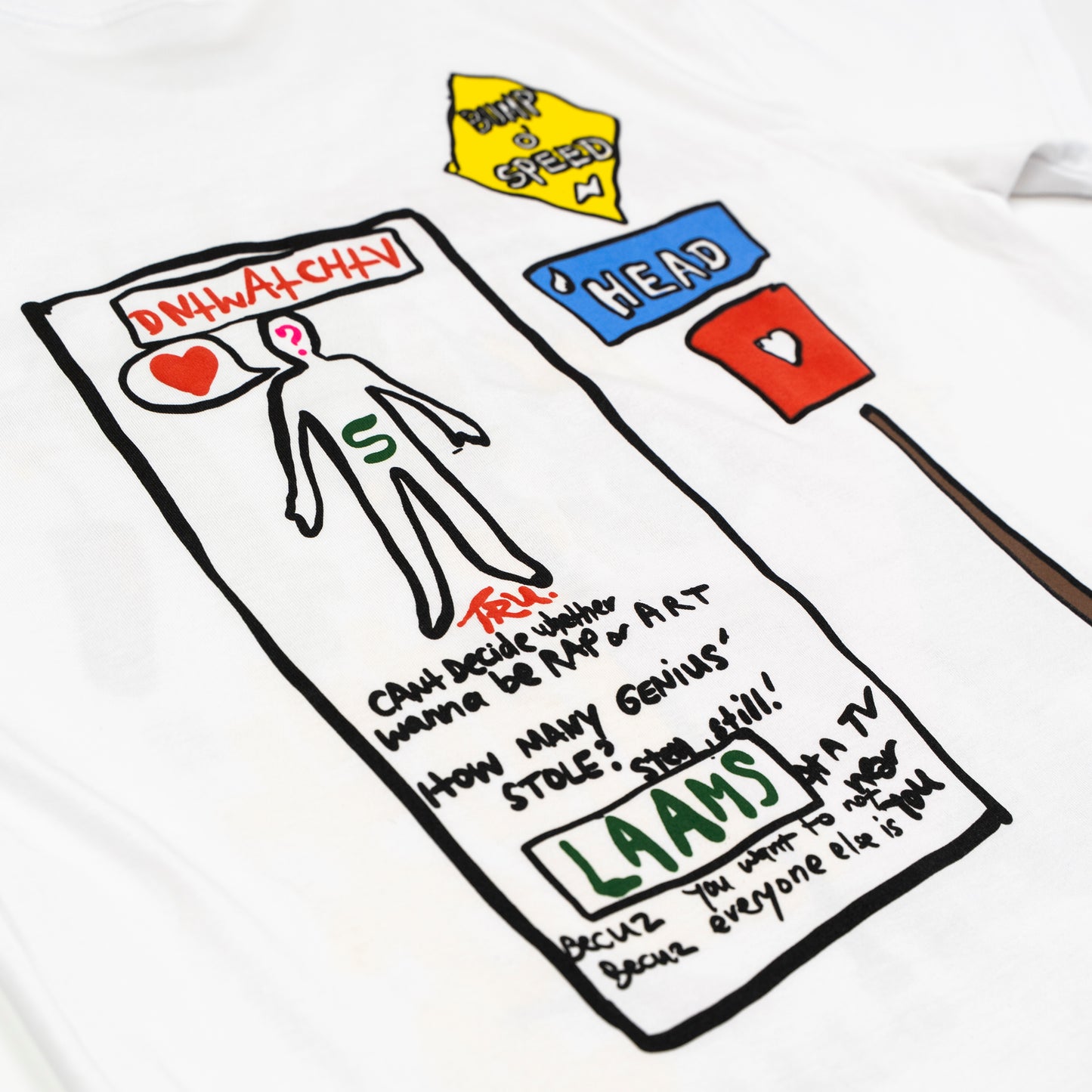 LAAMS x DNTWATCHTV T-Shirt (White)