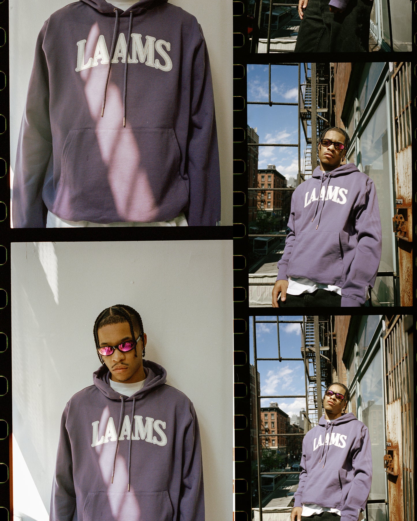 LAAMS Collegiate Terry Hoodie (Purple)