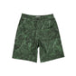 LAAMS Green Marble Denim Shorts