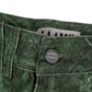 LAAMS Green Marble Denim Shorts
