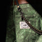 LAAMS Green Marble Denim Shorts
