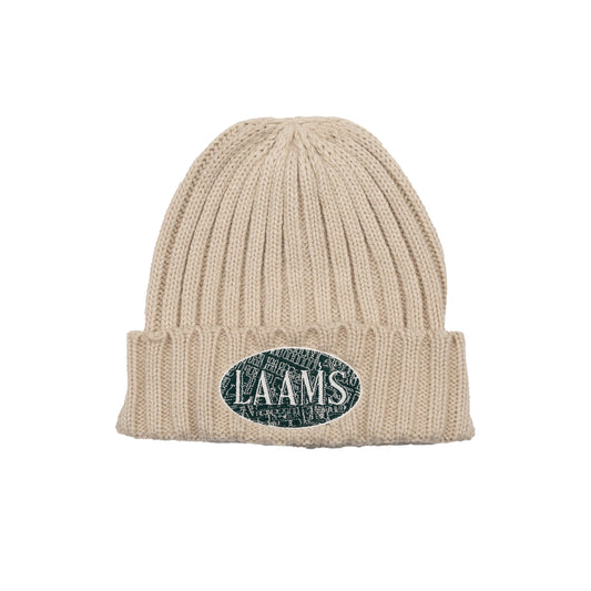 LAAMS Map Badge Beanie (Bone)