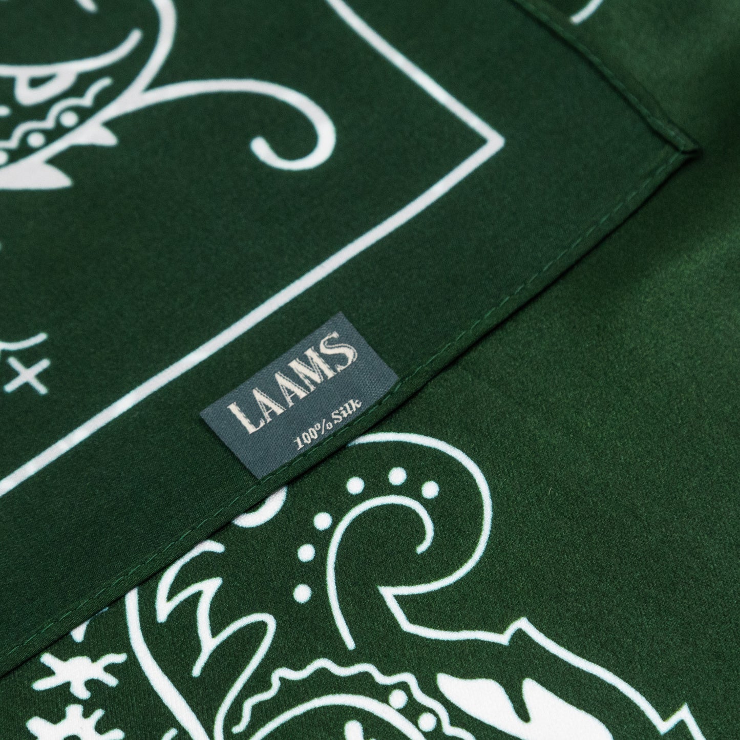 LAAMS 100% Silk 5 Year Bandana Scarf