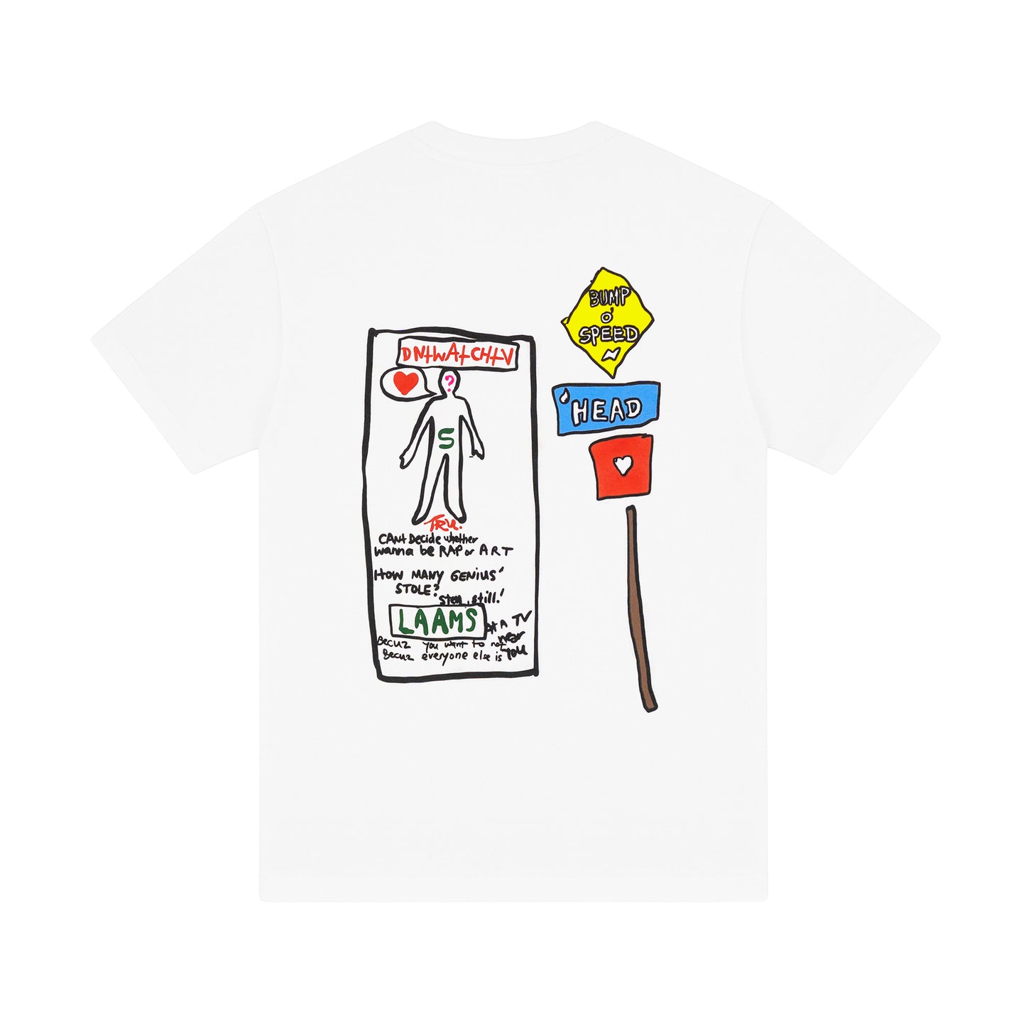LAAMS x DNTWATCHTV T-Shirt (White)