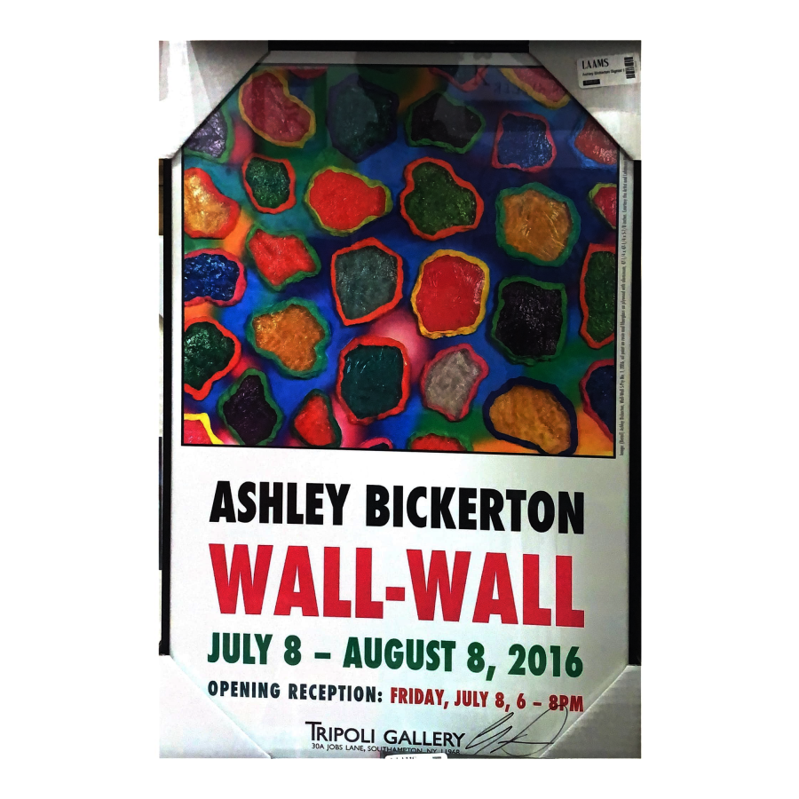 Ashley Bickerton Signed Exhibition Poster
