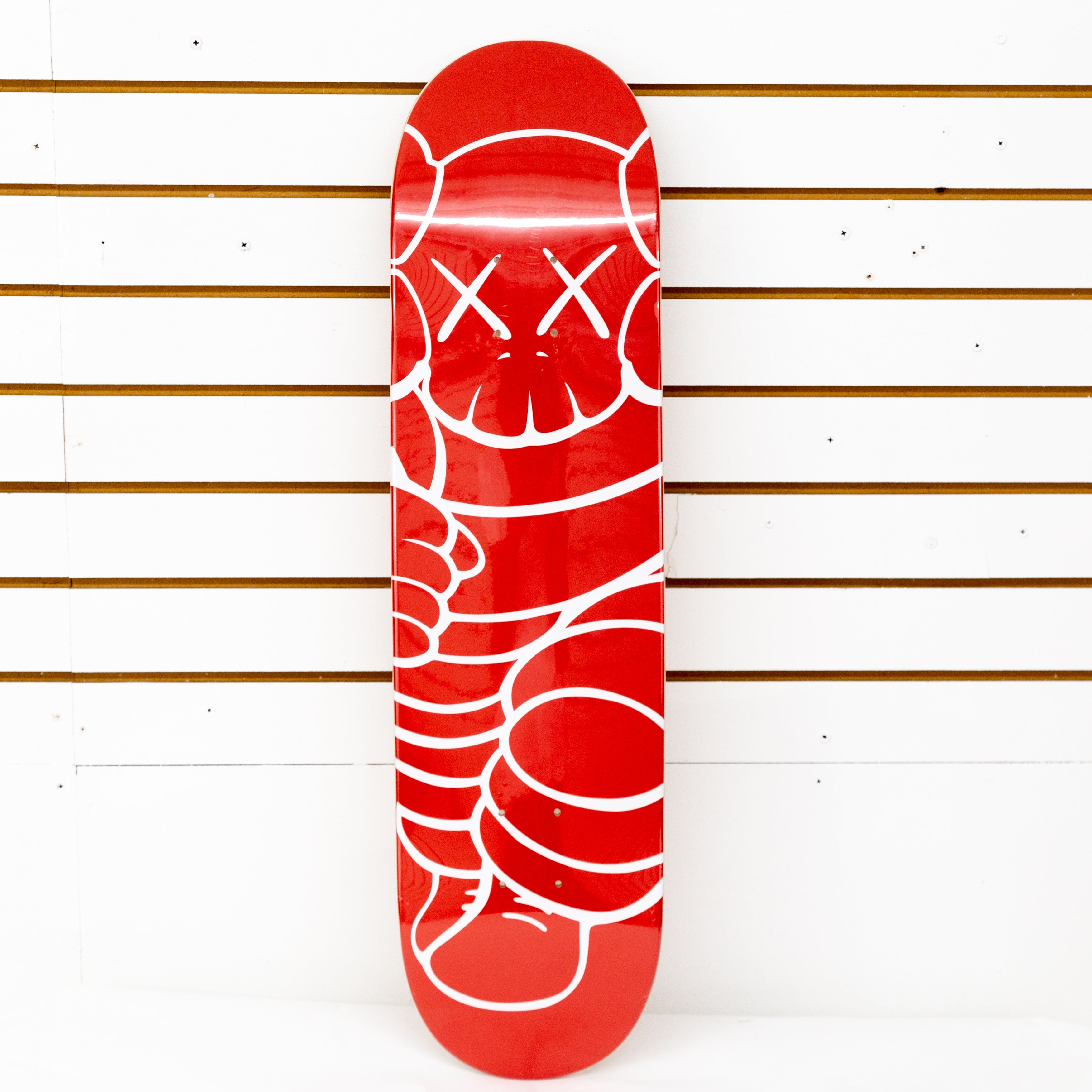 最も完璧な Supreme 赤 red Skateboard Logo Chalk KAWS スケート