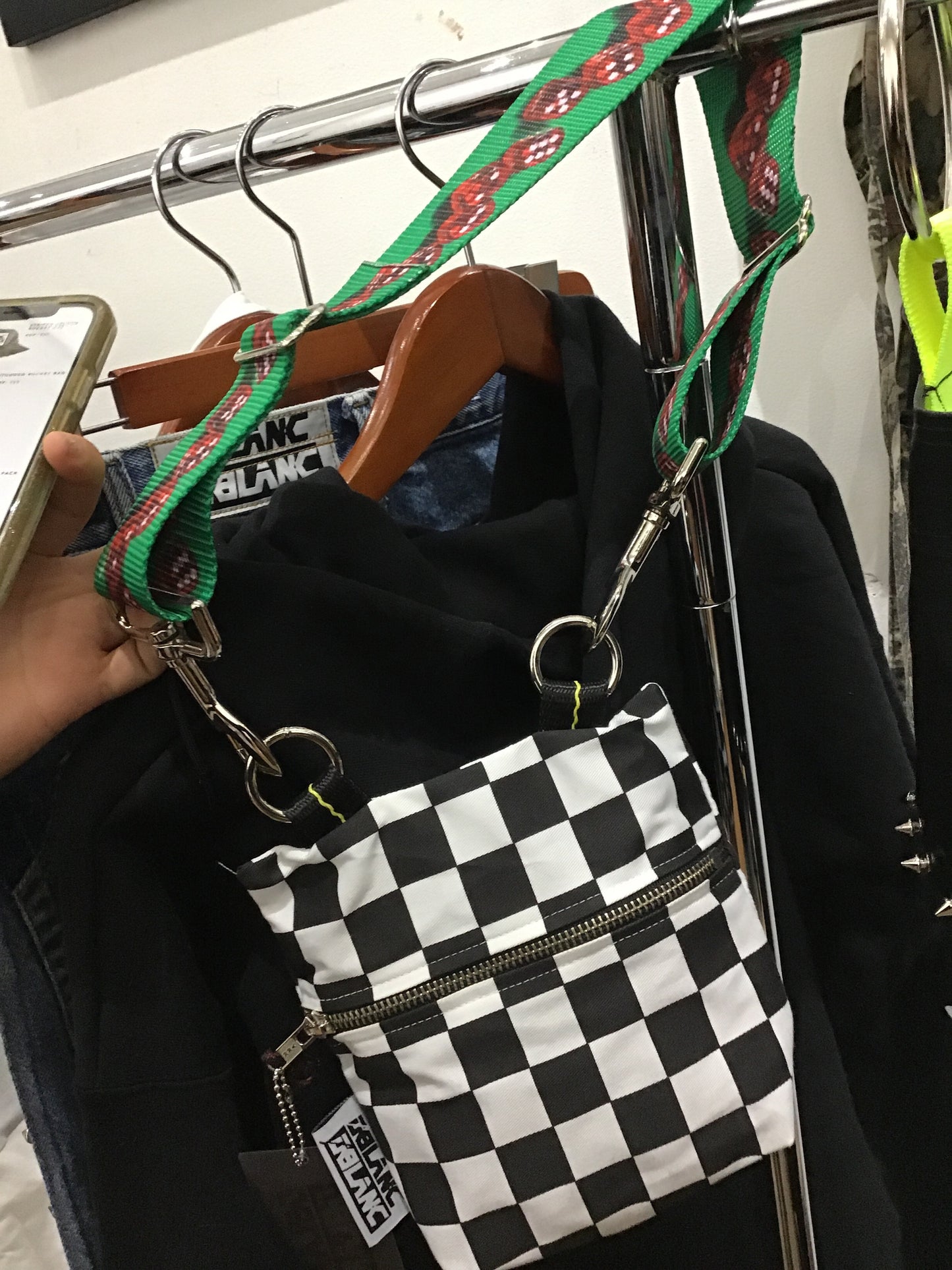 Checkerboard purse