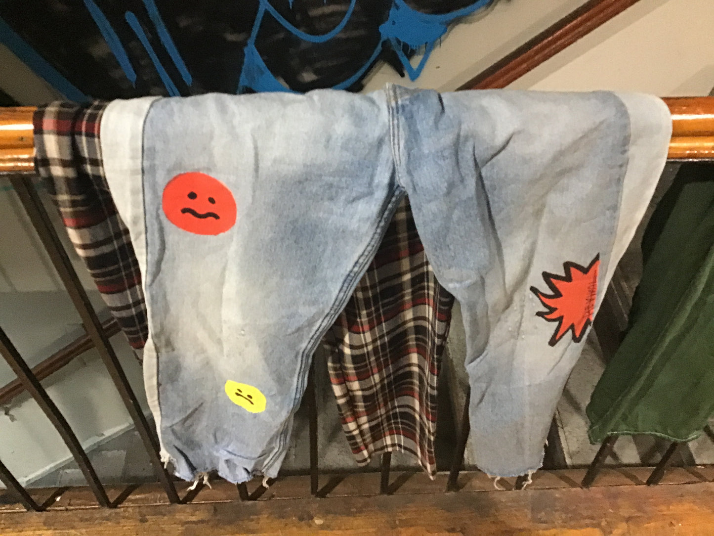 Smiley face jeans