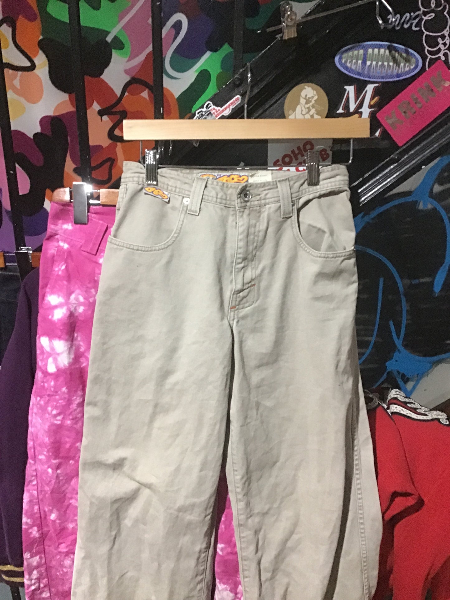 Tan JNCO Flare Jeans